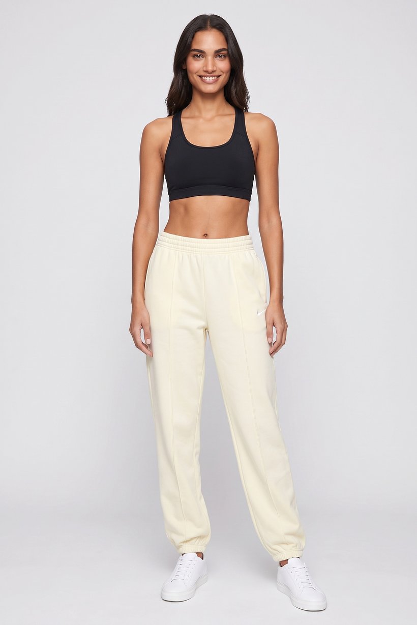 Women Loose Fit Outdoor Sweatpants, Ivory