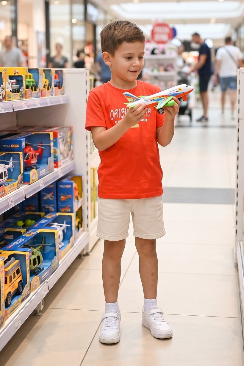 Kids Boy Loose Fit Short Sleeve Outdoor T-Shirt, Neon Orange