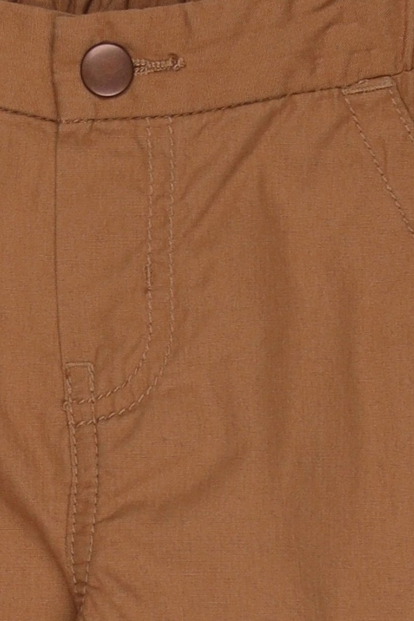 Toddlers Girl Solid Cargo Pants, Brown