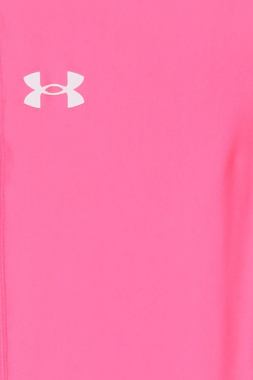 Kids Girl Brand Logo Training Leggings, Neon Pink