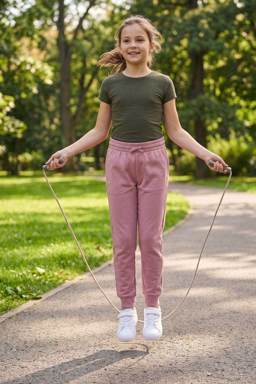 Kids Girl Sportswear Fit Outdoor Sweatpants, Mavue
