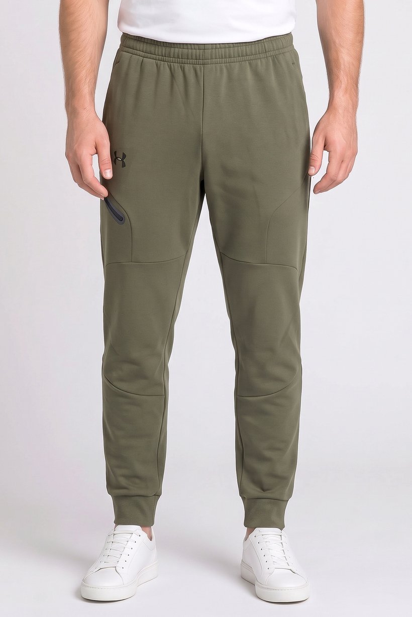 Men Loose Fit Outdoor Sweatpants, Olive
