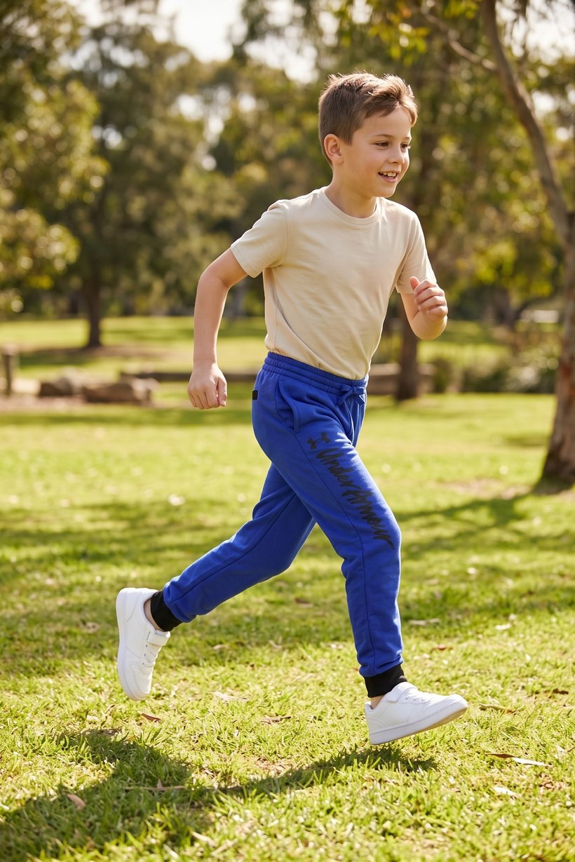 Kids Boy Loose Fit Outdoor Sweatpants, Blue