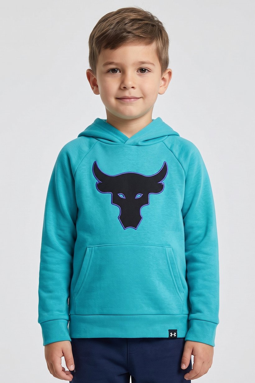Kids Boy Long Sleeve Outdoor Hoodie,  Turquoise
