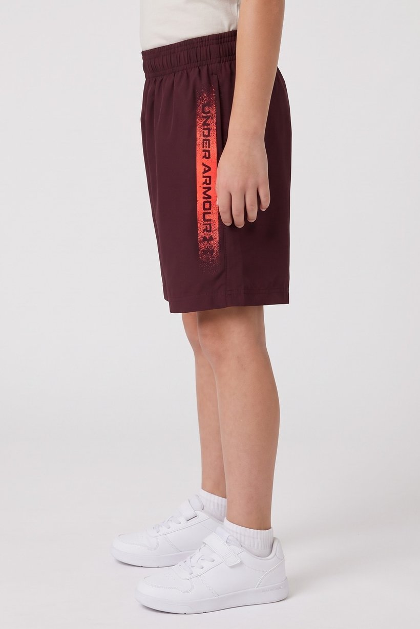 Kids Boy Loose Fit Training Shorts, Maroon