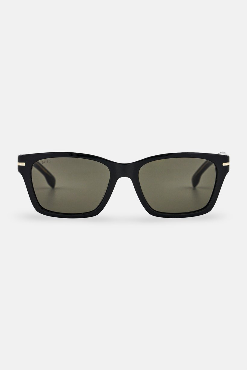 Boss Men BOSS 1739 Rectangular Sunglasses, Black