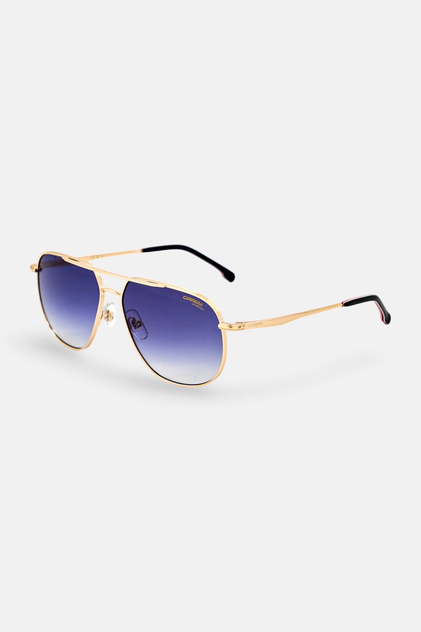 Men 208371OIT6108 Aviator Sunglasses, Gold