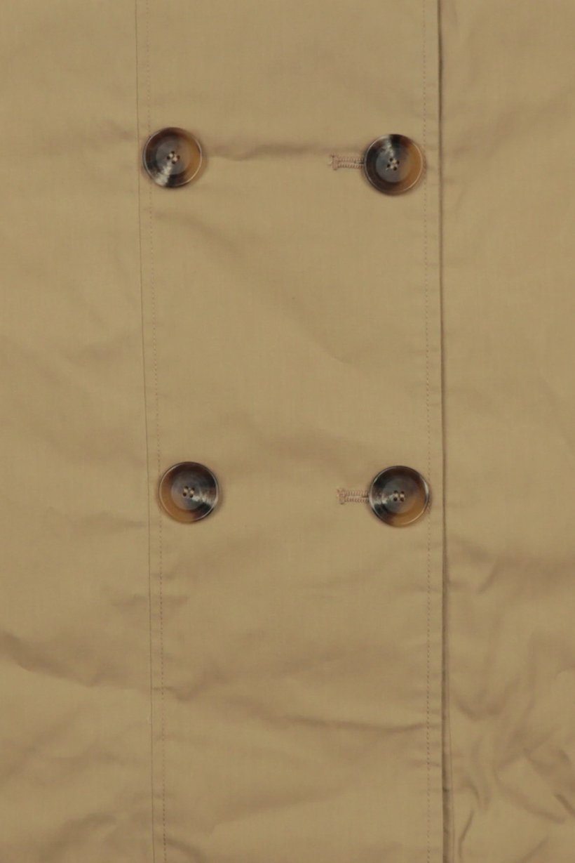 Women Plain Trench Coat, Tan