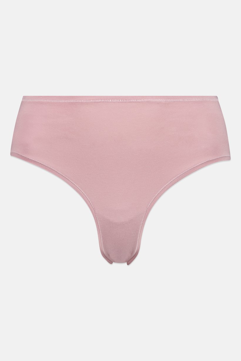 Essentials By Rene Rofe Women 5 Pcs Solid Hi-Cuts Panties, Multicolor