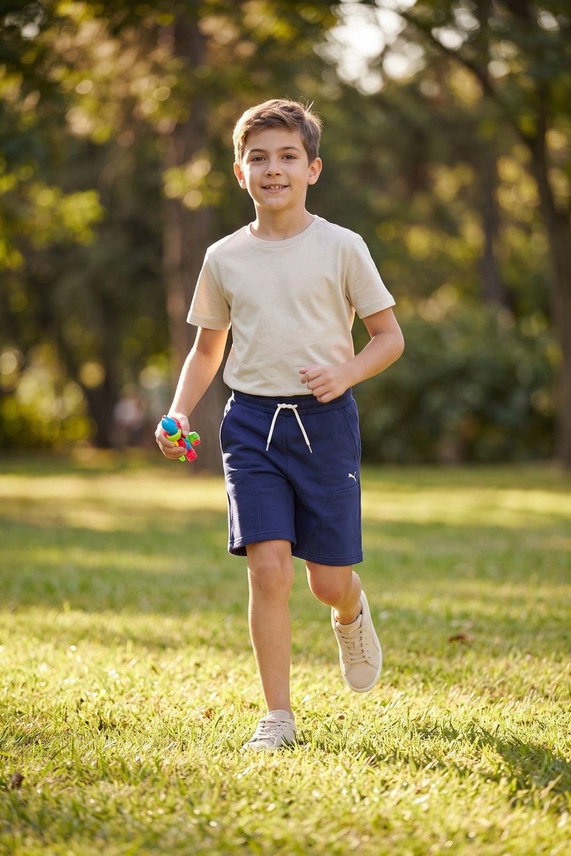Kids Boy Sportswear Fit Training Shorts, Blue