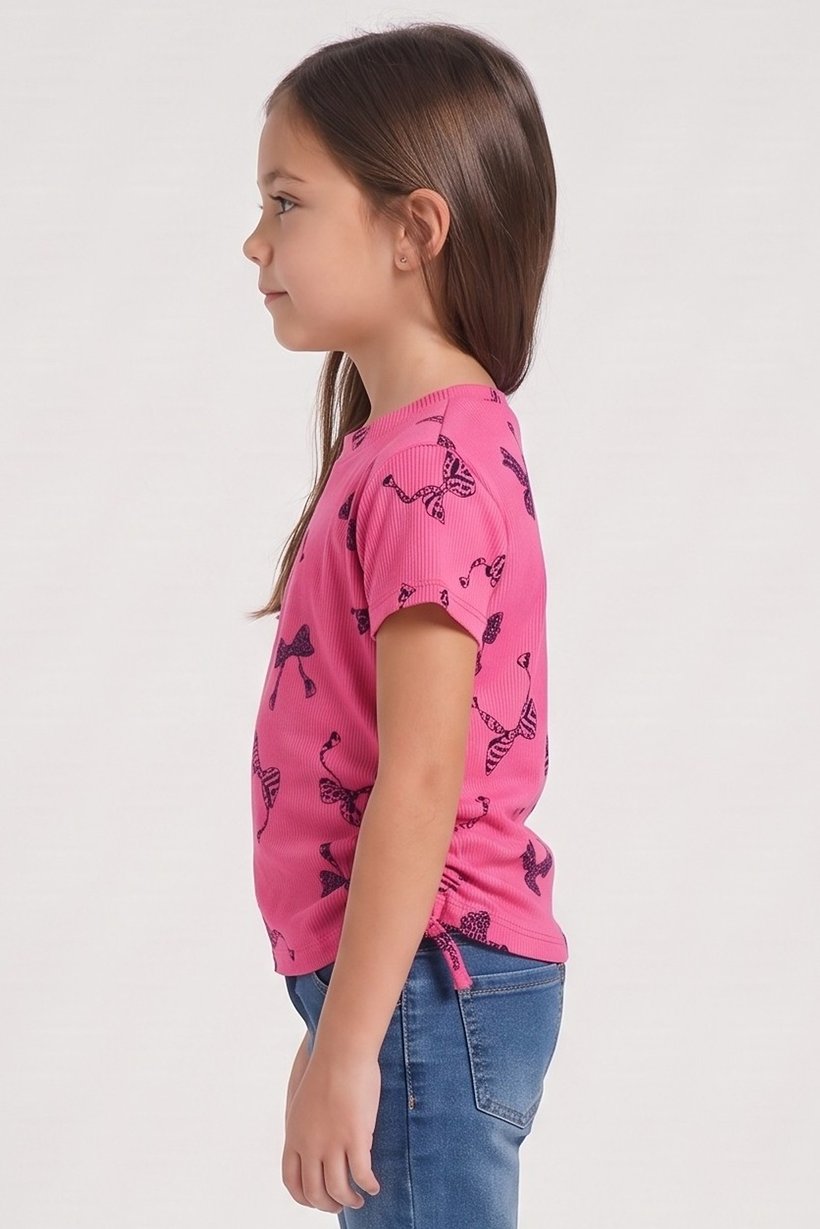 Toddlers Girl 3 Pcs Graphic Print Top, Multicolor