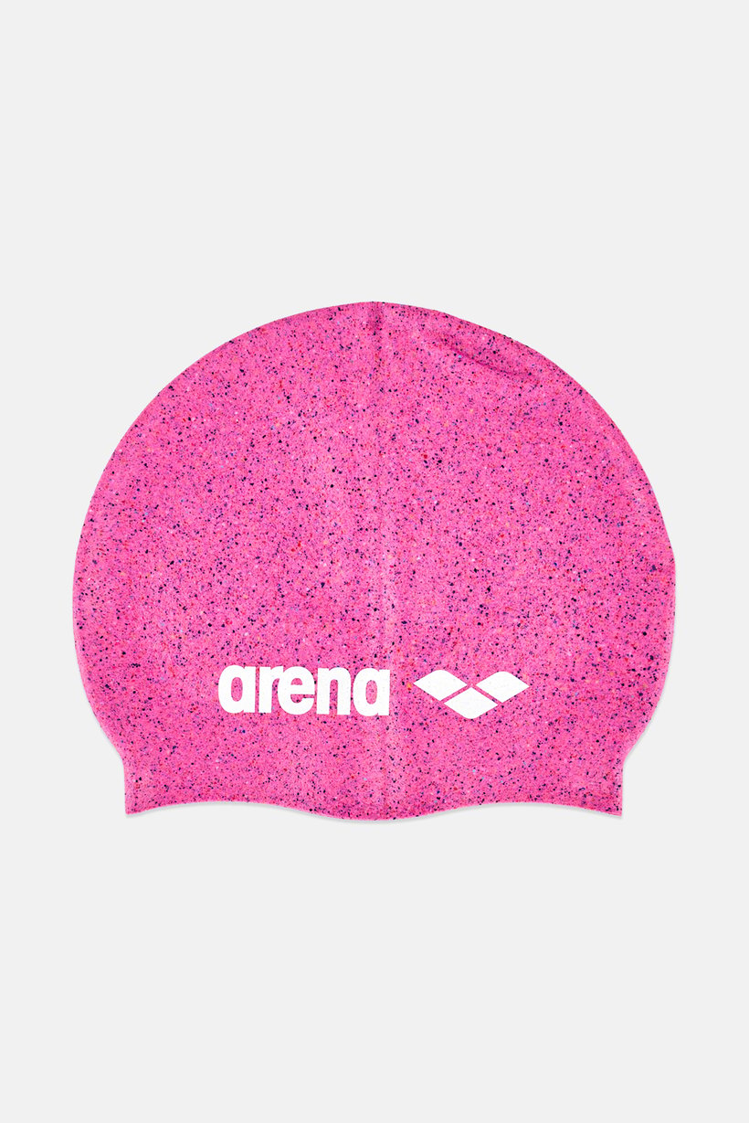 Kids Boy Brand Logo Swimwear Cap, Bright Pink