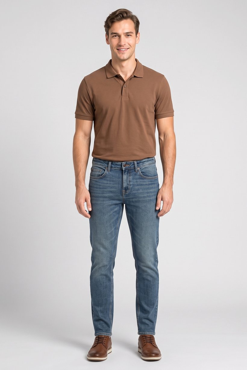 Men Slim Fit Wash Stretchable Denim Jeans, Blue