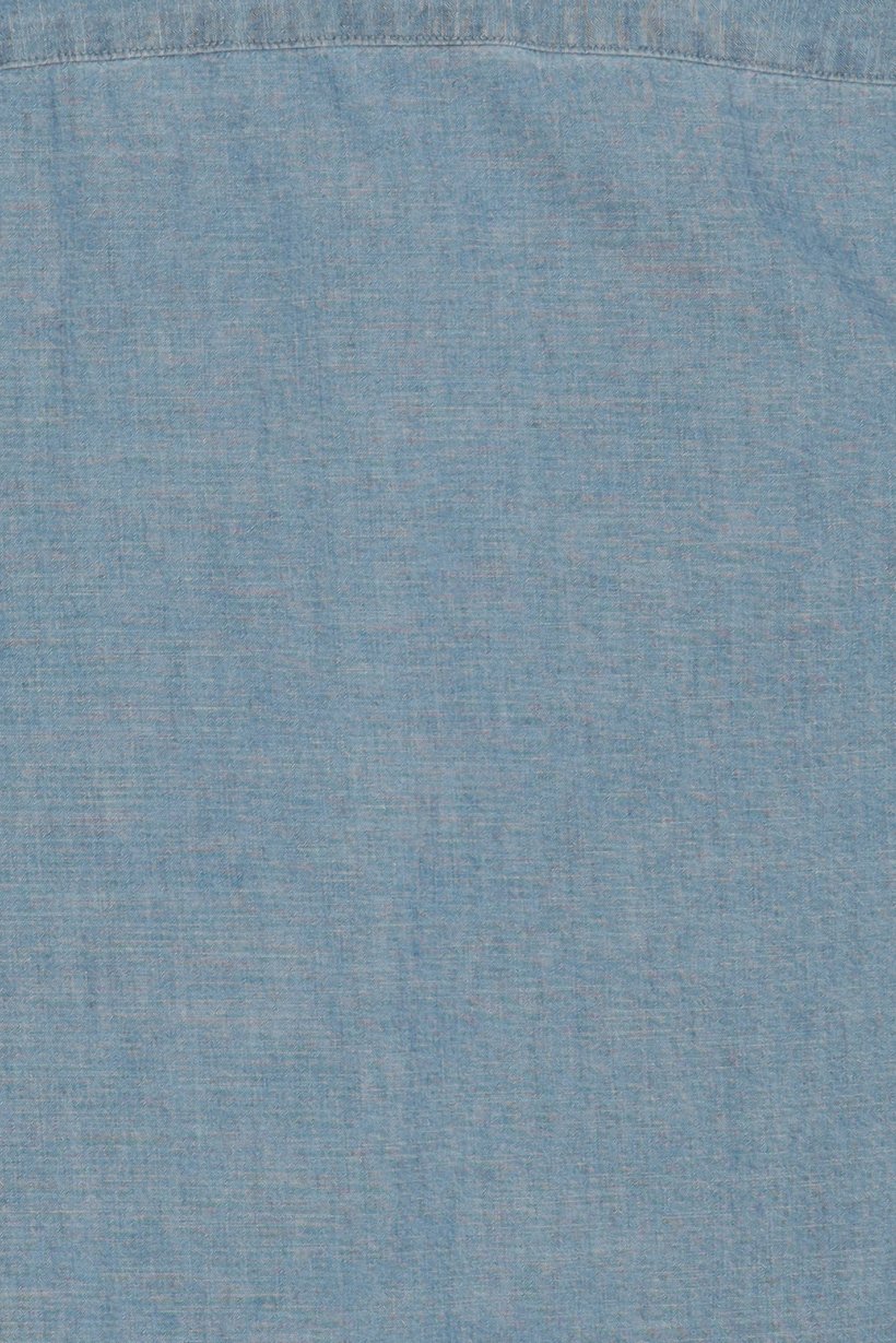 Men Regular Fit Long Sleeve Solid Casual Shirt, Denim Blue