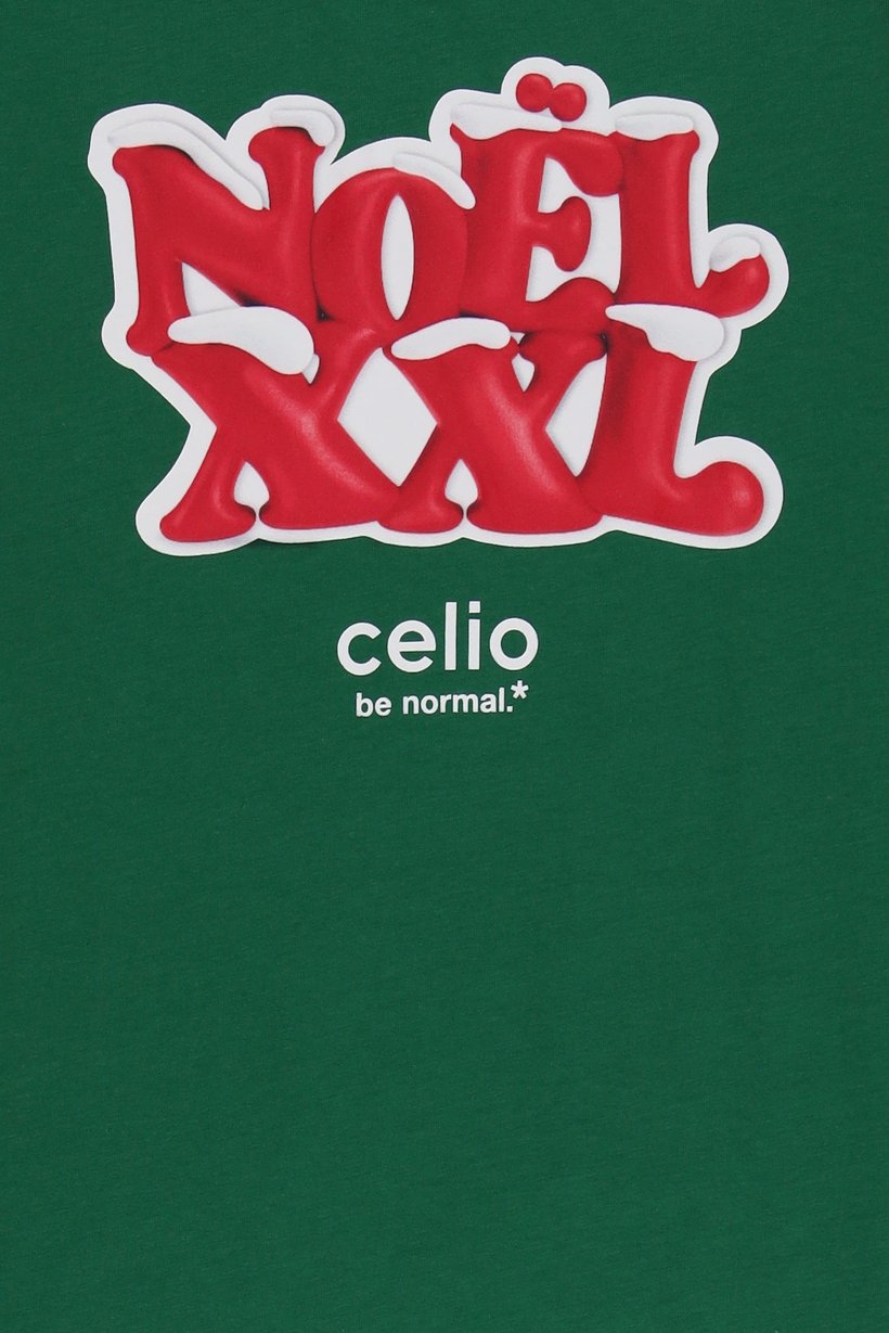 Men Crew Neck Graphic Print Long Sleeve T-Shirt, Green