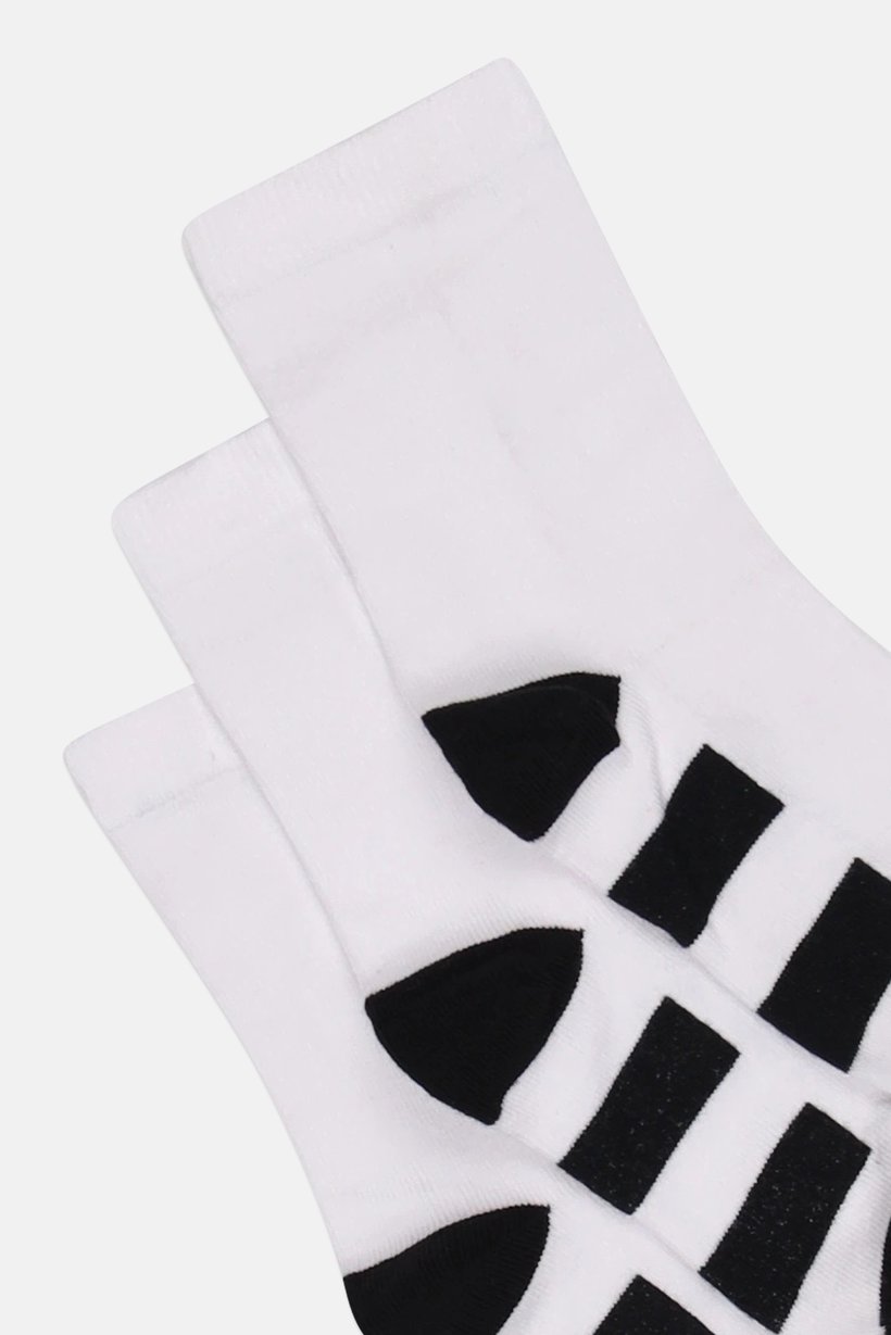 Toddlers Boy 5 Pairs Stripe Crew Socks, Multicolor