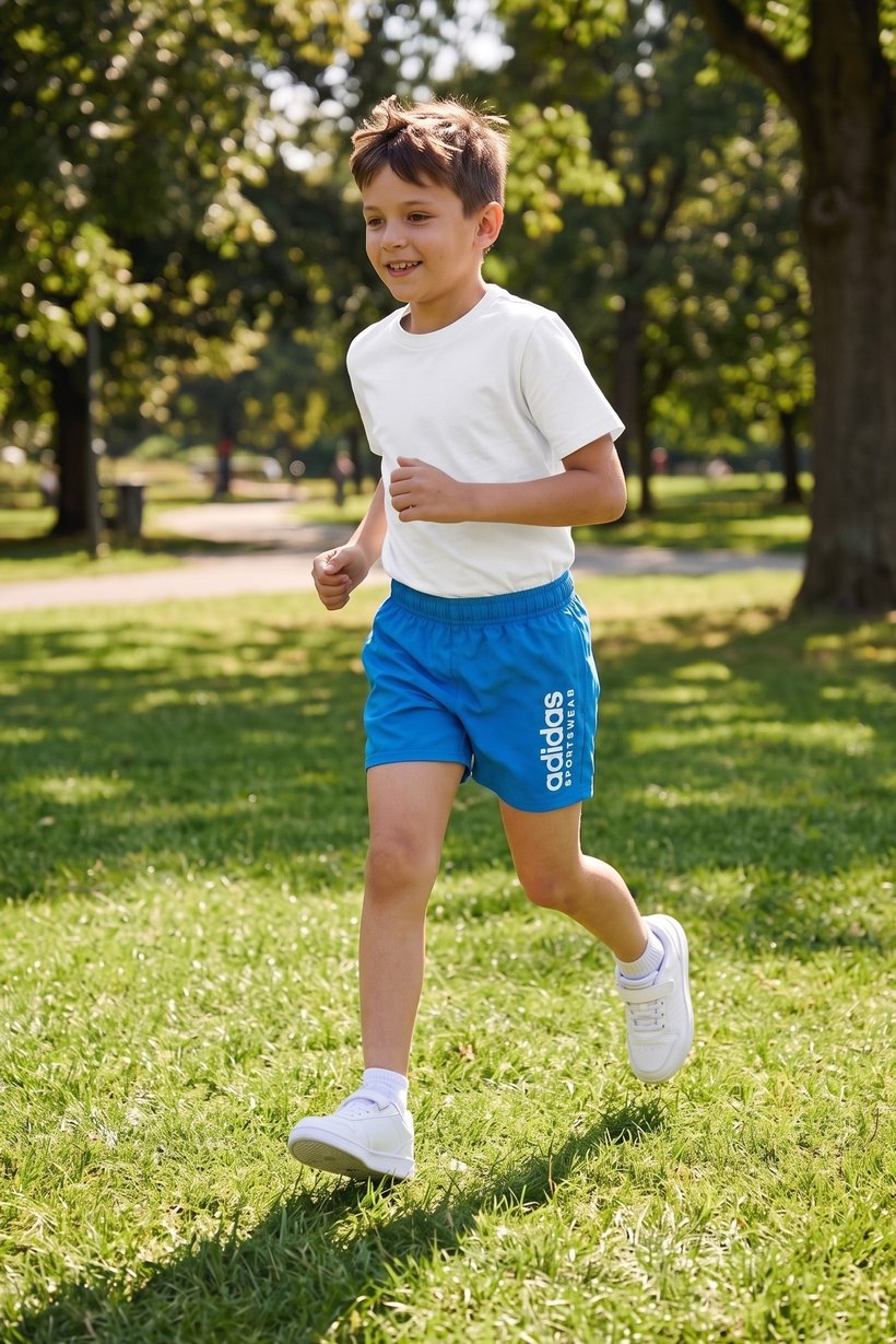 Kids Boy Sportswear Fit Outdoor Shorts, Blue
