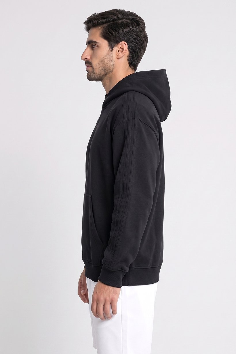 Men Sportswear Fit Outdoor Hoodie, Black