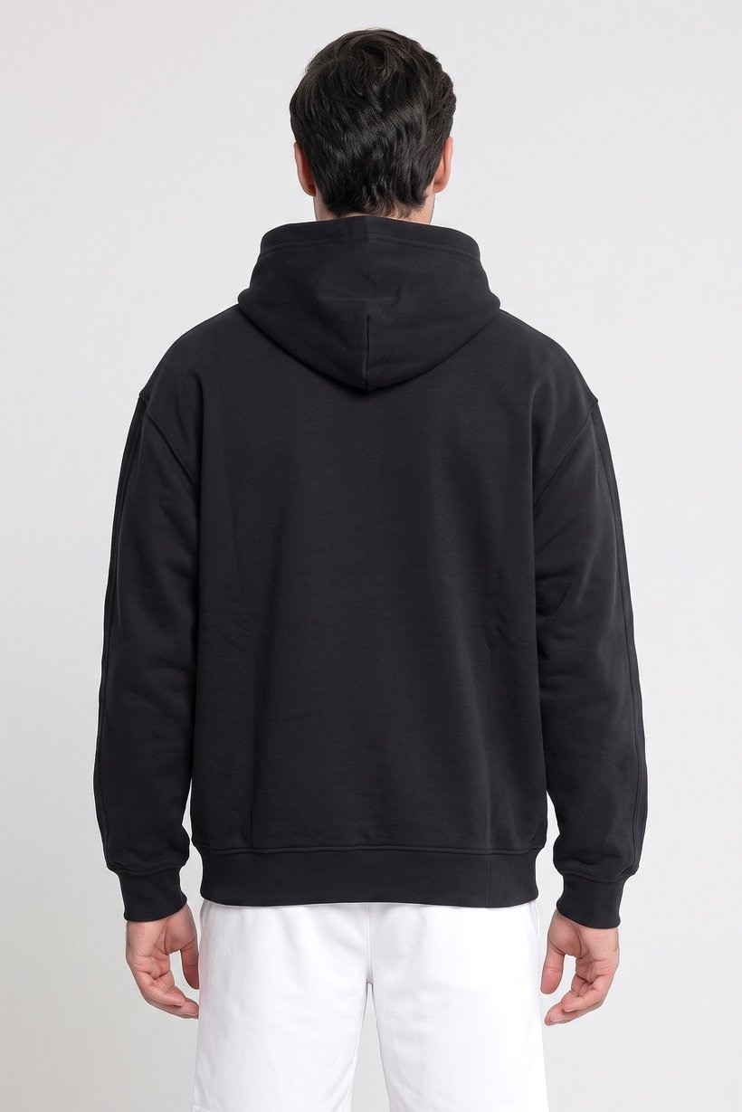 Men Sportswear Fit Outdoor Hoodie, Black