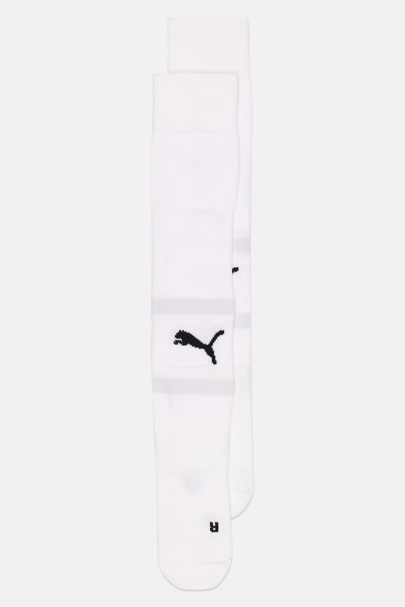 Kids Boy Brand Logo Crew Football Socks, White