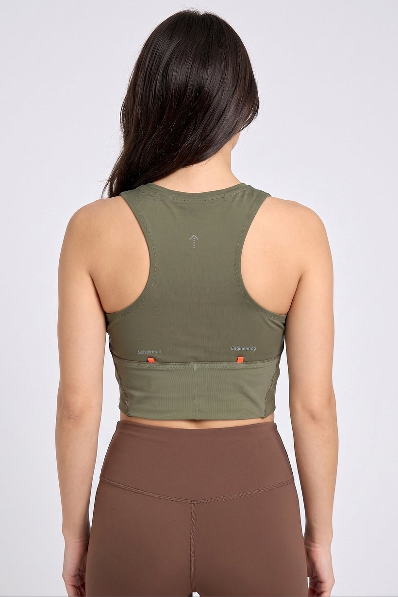 Adidas x Hermanos Women Sportswear Fit Sleeveless Running Tank Top, Olive