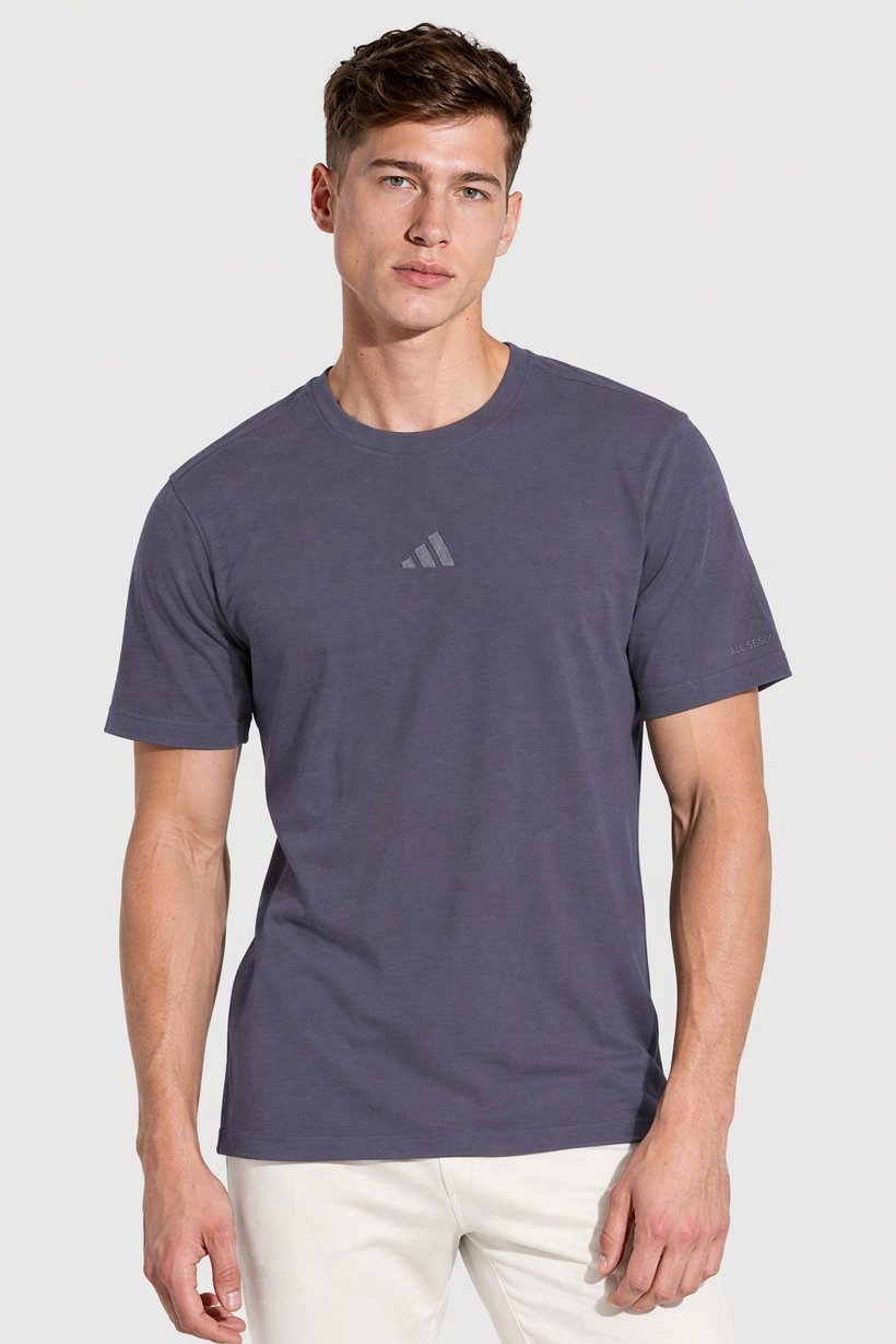 Men Sportswear Fit Short Sleeve Outdoor T-Shirt, Dark Purple