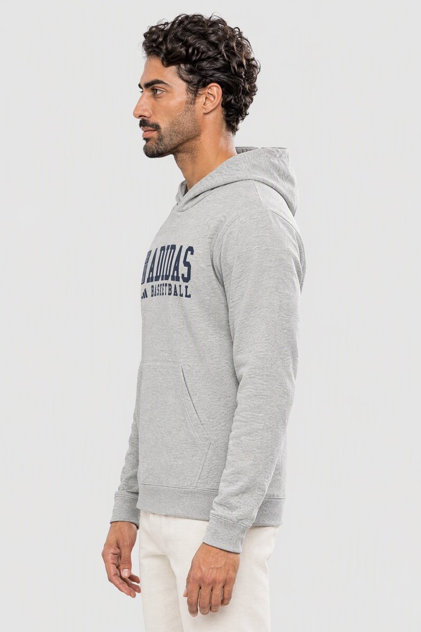 Men Sportswear Fit Long Sleeve Outdoor Hoodie, Grey