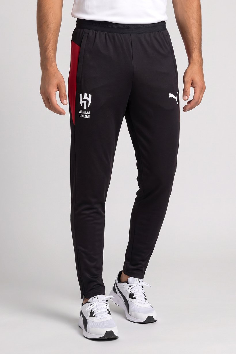 Men Sportswear Fit Training Track Pants, Black
