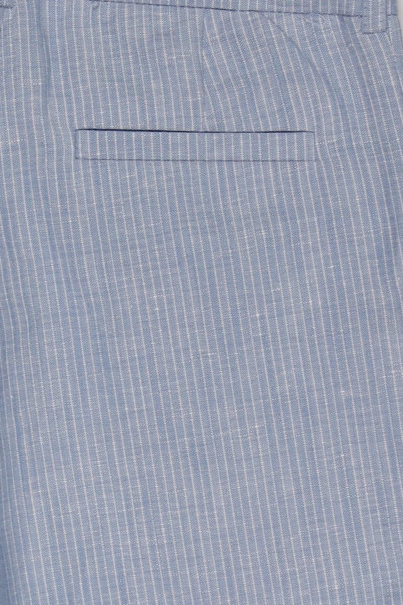 Kids Boy Pin Stripe Chino Shorts, Light Blue