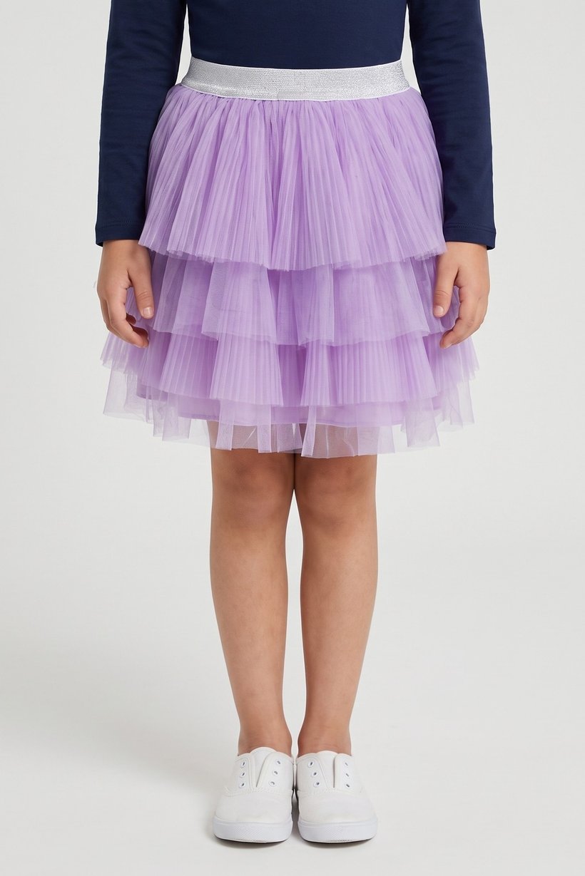 Toddlers Girl Pleatred Skirt, Lavender