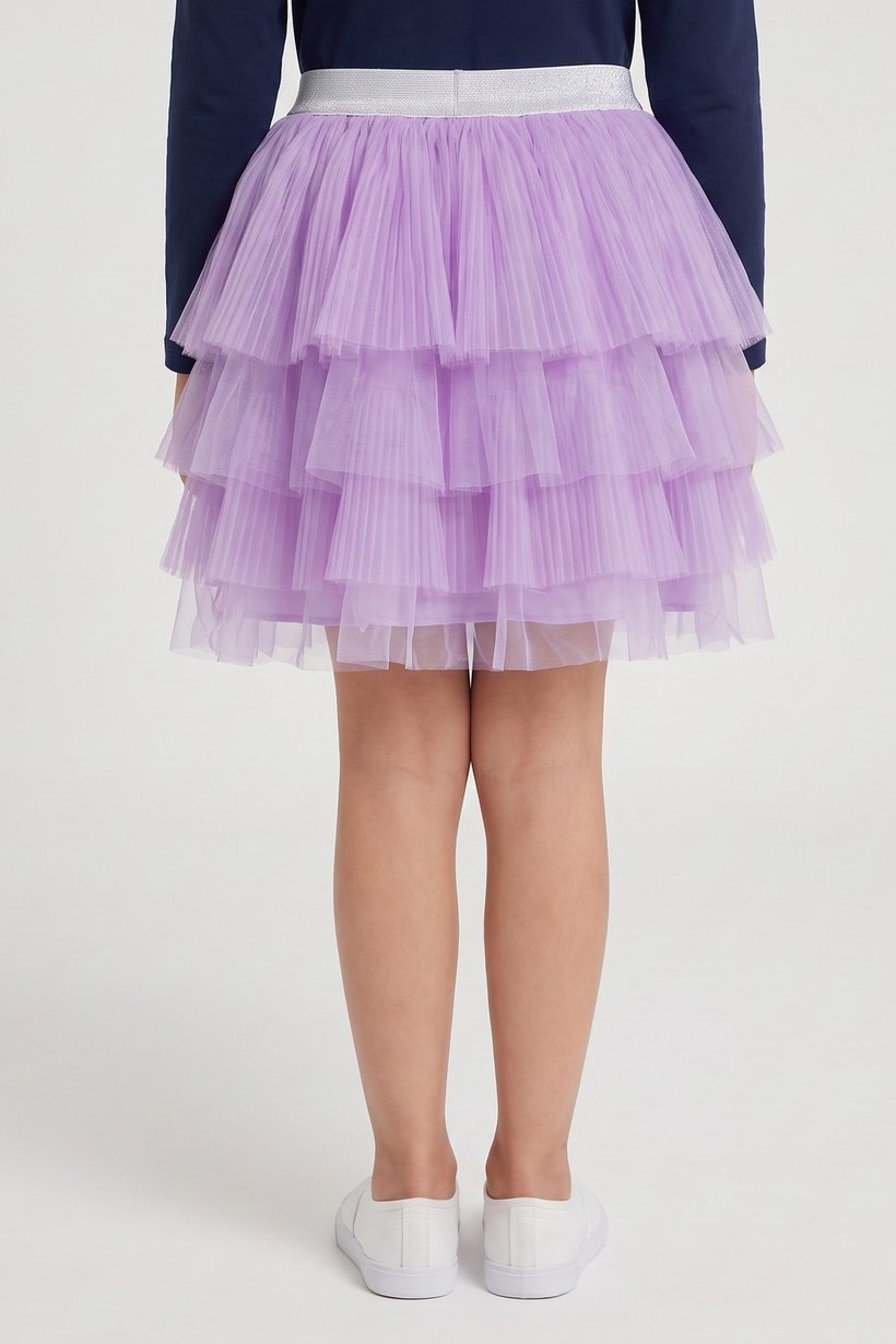 Toddlers Girl Pleatred Skirt, Lavender