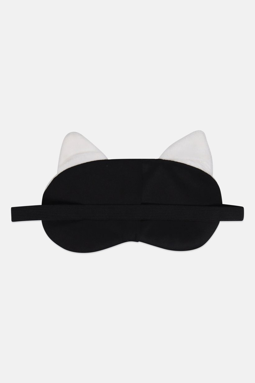 Kids Girl Kitty Sleeping Mask, White