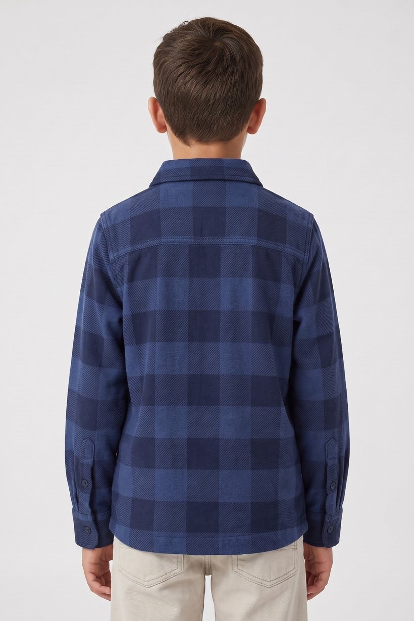 Kids Boy Plaid Long Sleeve Casual Shirt, Multicolor