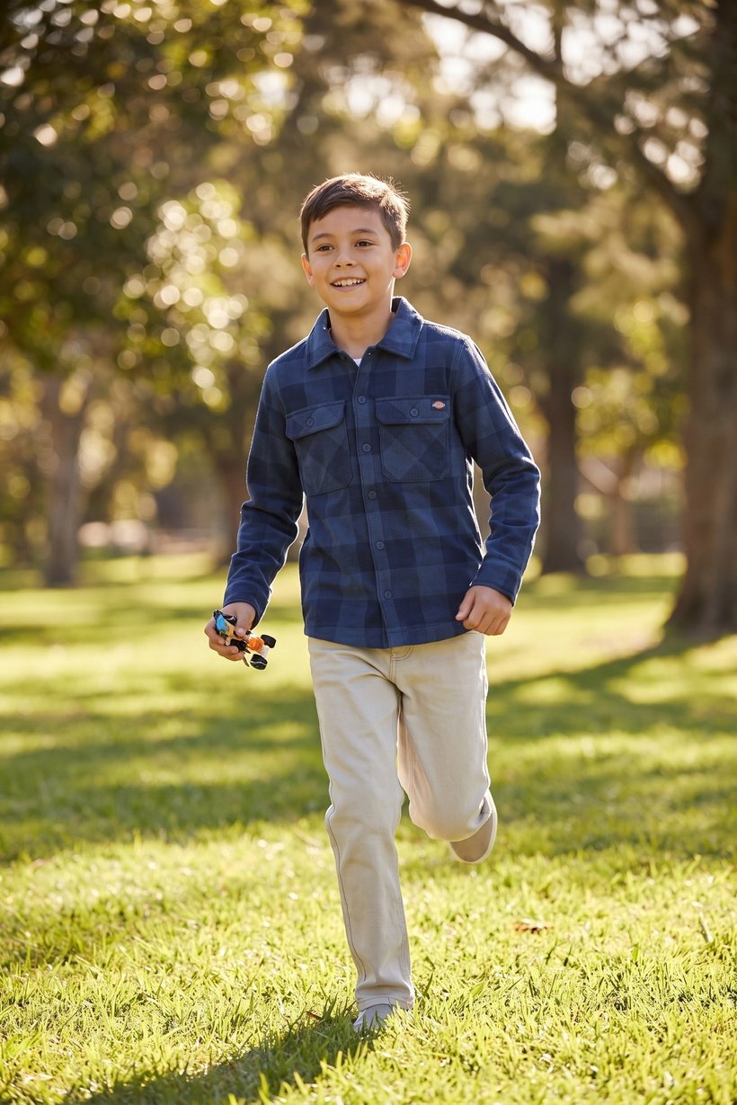 Kids Boy Plaid Long Sleeve Casual Shirt, Multicolor