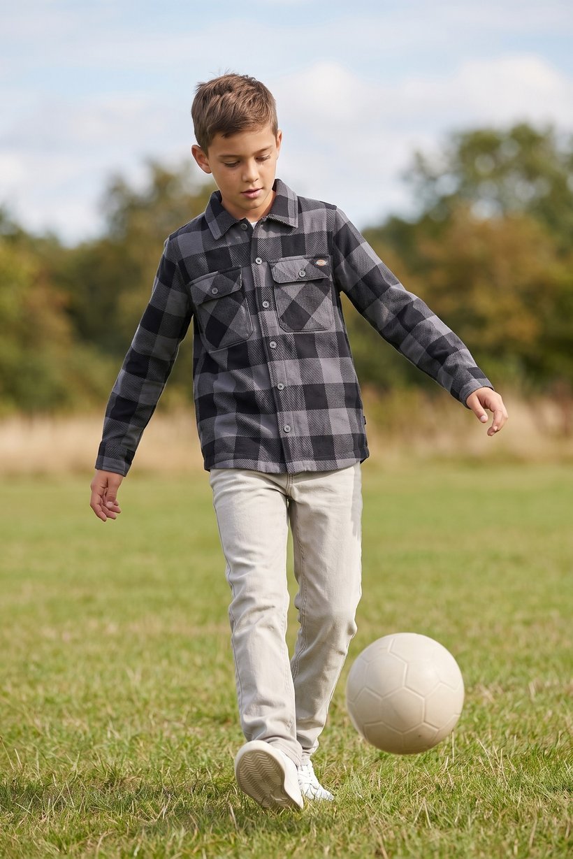 Kids Boy Plaid Long Sleeve Casual Shirt, Multicolor