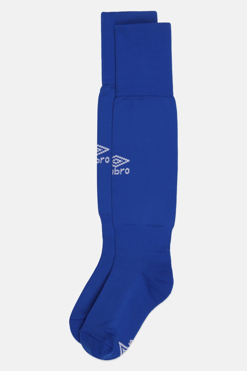 Kids Boy 1 Pair Brand Logo Football Shocks, Blue