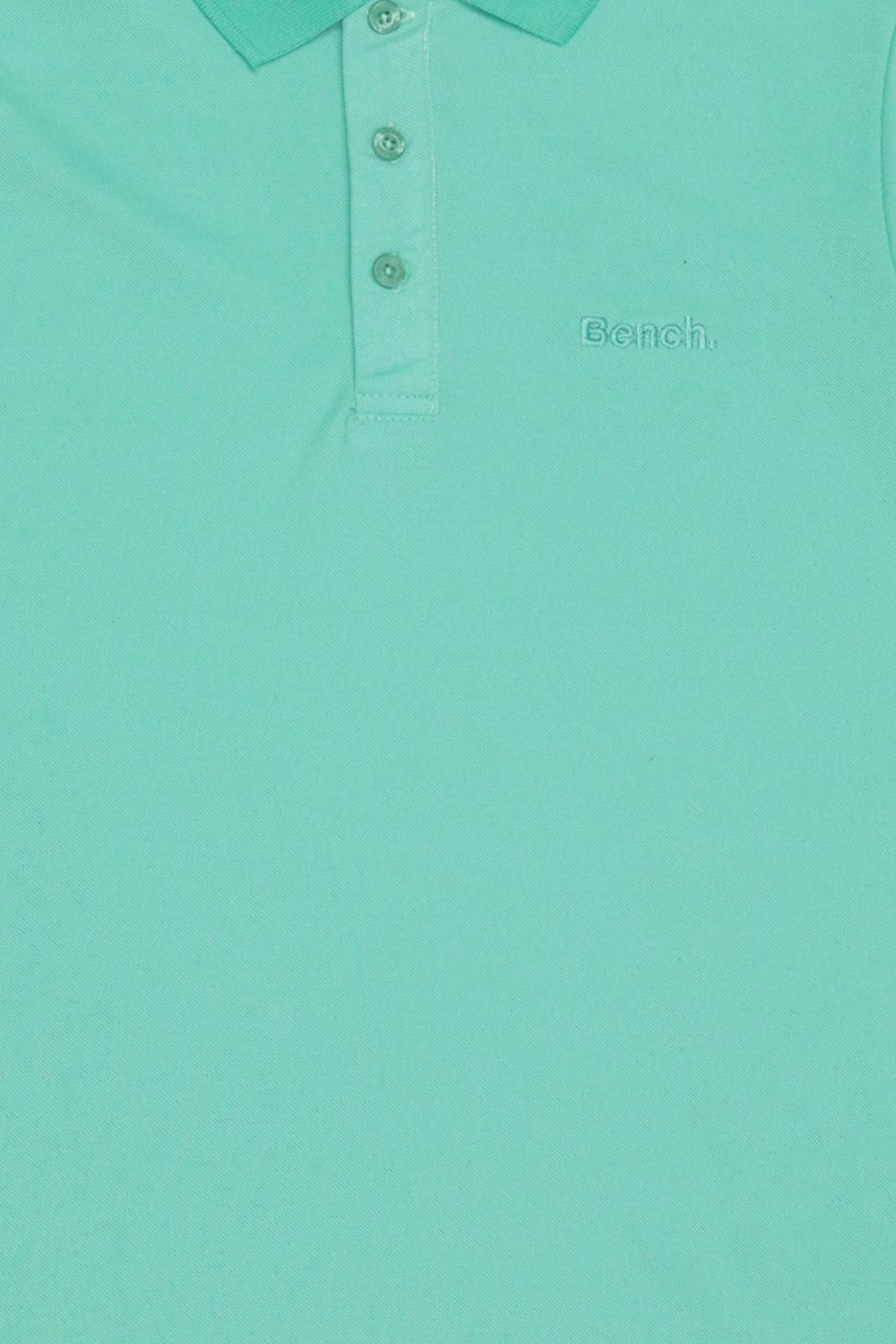 Men Regular Fit Short Sleeve Embroidered Logo Polo Shirt, Aqua Green