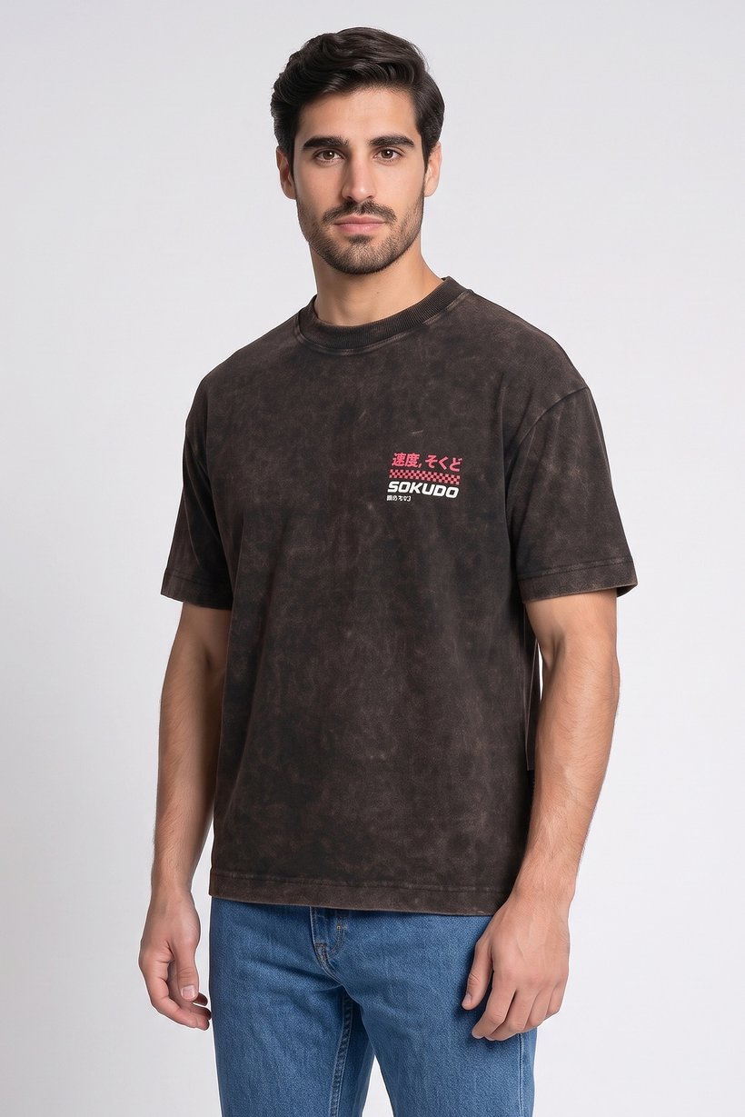 Men Crew Neck Short Sleeve Brand Logo T-Shirt, Multicolor