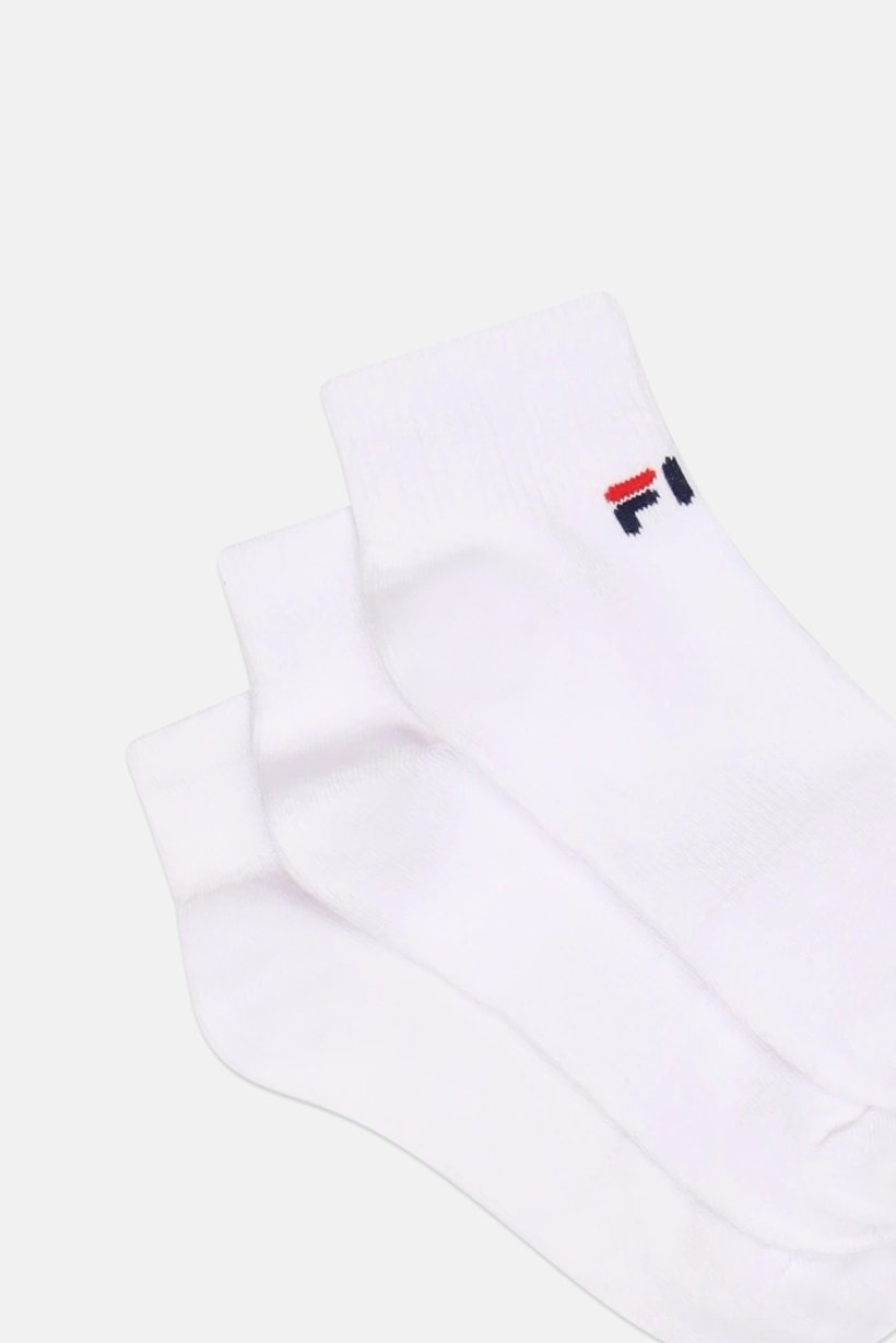 Kids Boy 6 Pairs Brand Logo Low Cut Socks, White