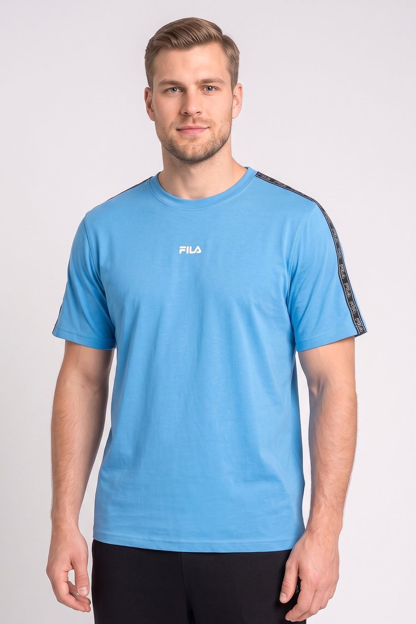 Men Sportswear Fit Short Sleeve Outdoor T-Shirt, Sky Blue