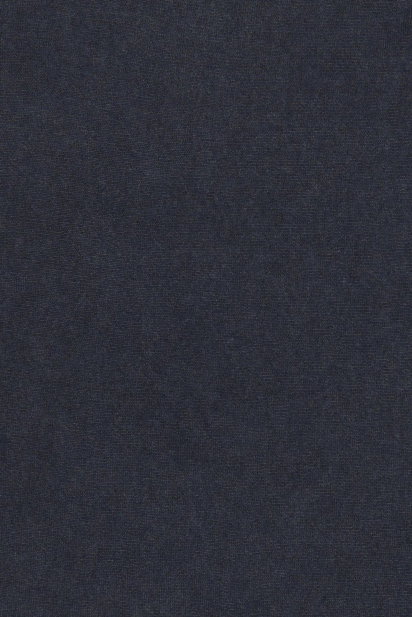 Men Crew Neck Knitted Sweater, Denim Navy
