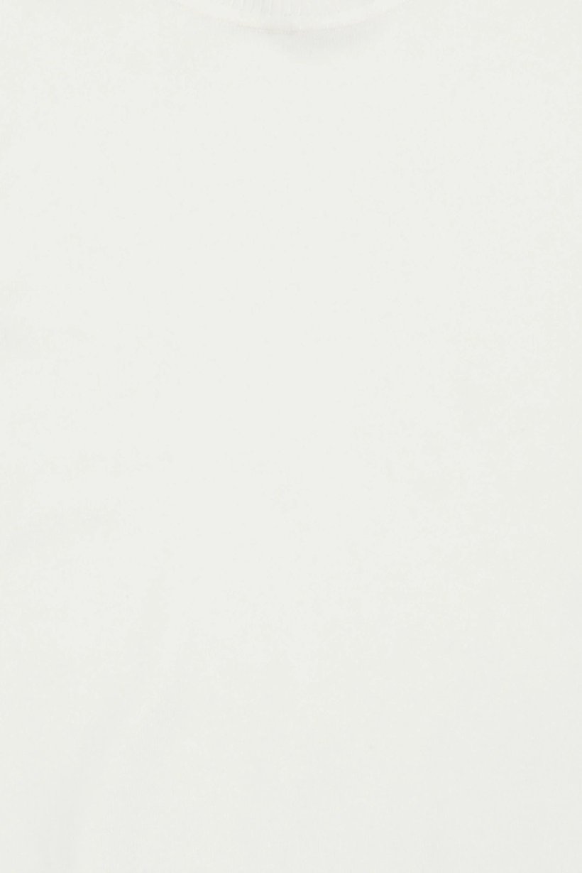 Women Turtle Neck Textured Sweater, White