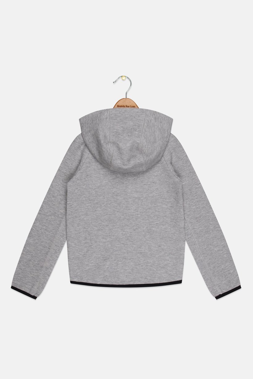 Kids Boy Sportswear Fit Long Sleeve Outdoor Hoodie, Heather Grey