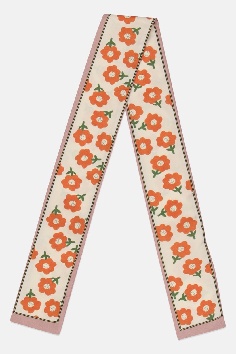 Women Fashionable Floral Pattern Hair Scarf, Multicolor