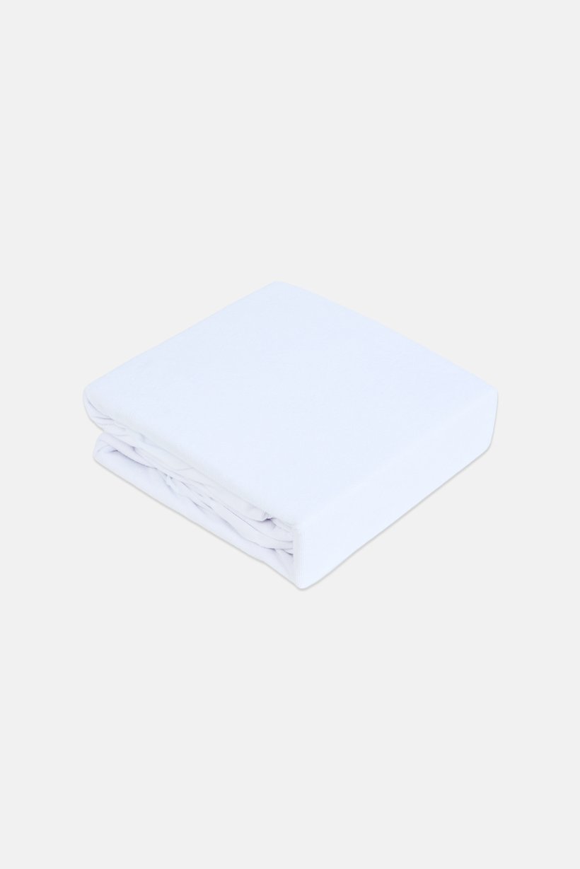 Coral Fleece Mattress Protector, White
