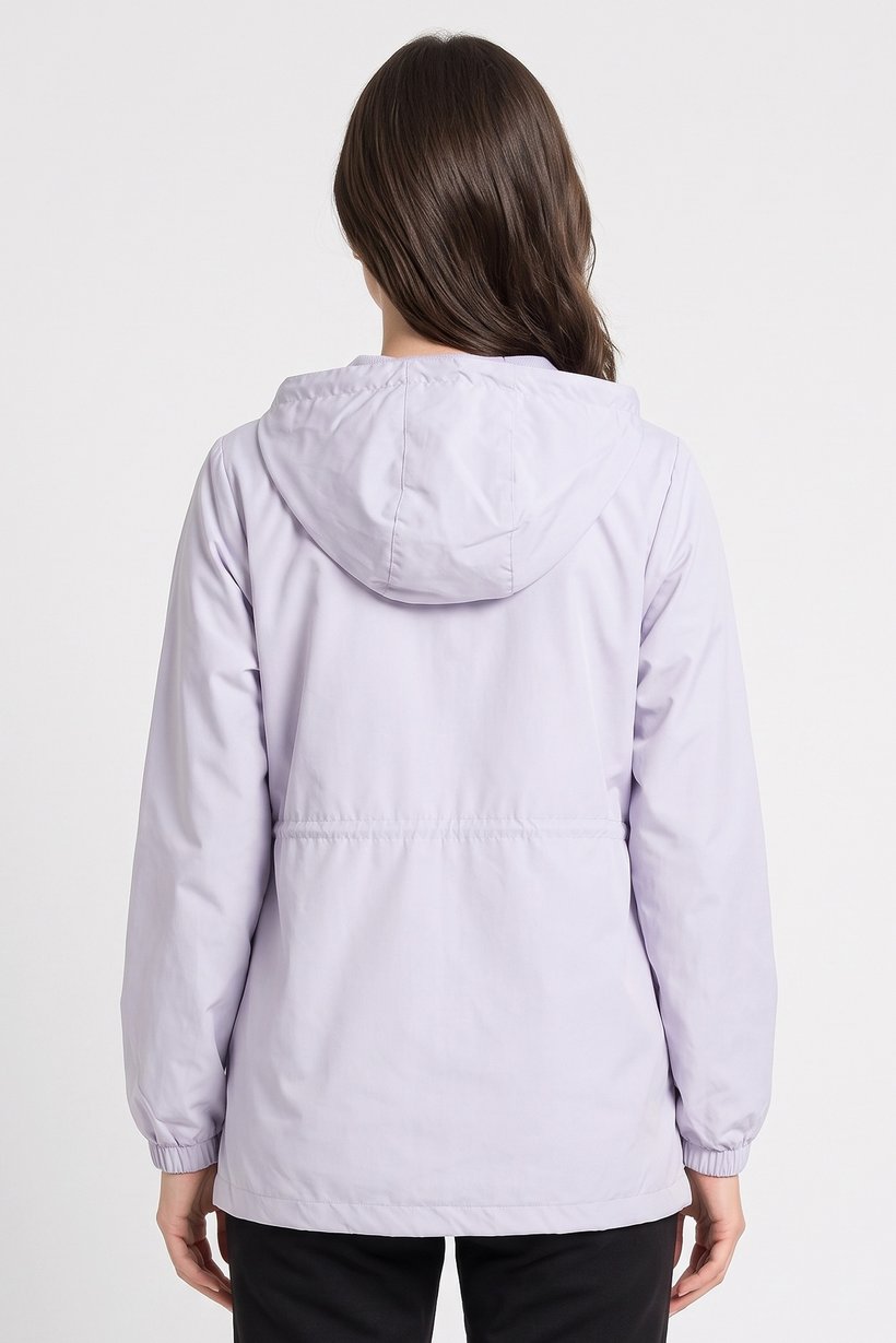 Women Sportswear Fit Outdoor Windbreaker Jacket, Lavender