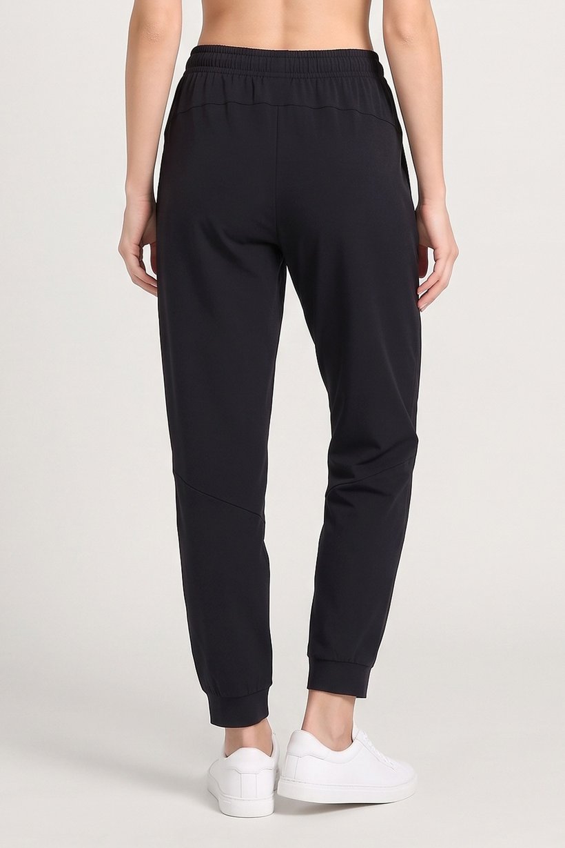 Women Relaxed Fit Training Track Pants, Black
