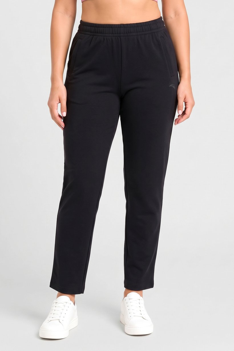 Women Regular Fit Outdoor Track Pants, Black