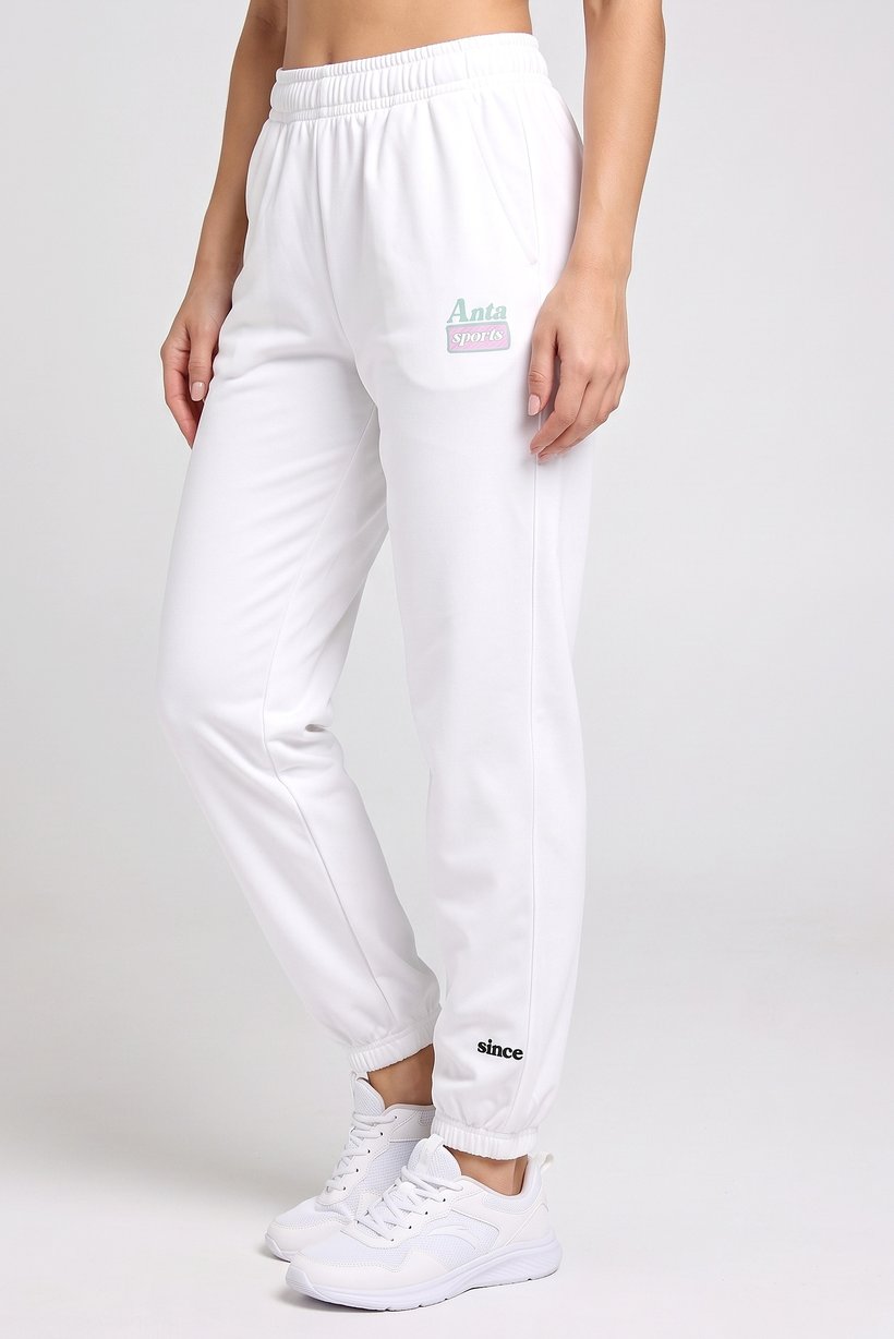 Women Relax Fit Outdoor Sweatpants, White