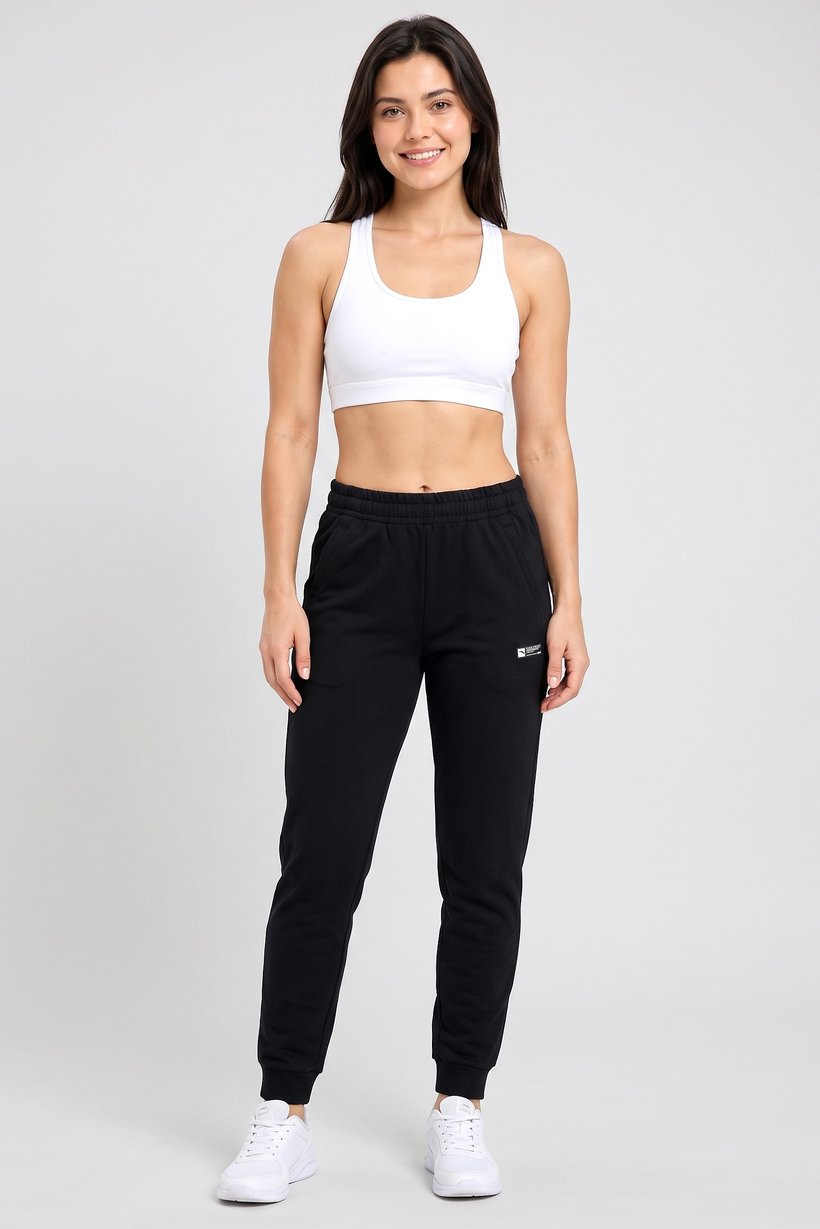 Women Regular Fit Outdoor Sweatpants, Black